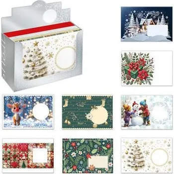 Obálka ARGUS Obálka B6 s potiskem BOX – mix vánočních motivů, 120 ks 1071V007