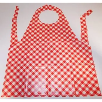 Kuchyňská zástěra Zástěra na výtvar. vých. 331211 červená kostka