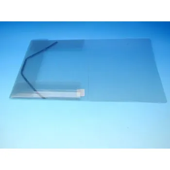 Složka A4 3 klopy s gumou kouřová /2-509/