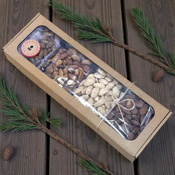 Nutworld.cz Dárková ořechová krabička 4x150g SLANÁ