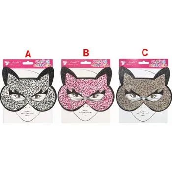 Karnevalová maska Plesová škraboška kočka tygrovaná 3 druhy