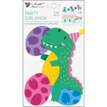 Girlanda papírová Dinosauři 15 x 25 cm (15091)