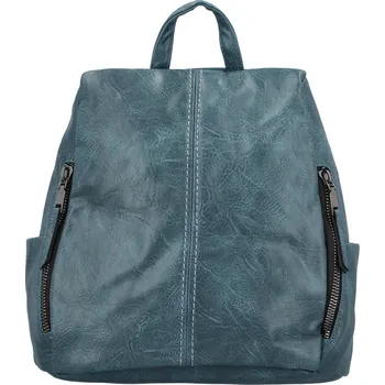 Městský batoh Stylový dámský kabelko-batůžek Hermann, džínově modrý