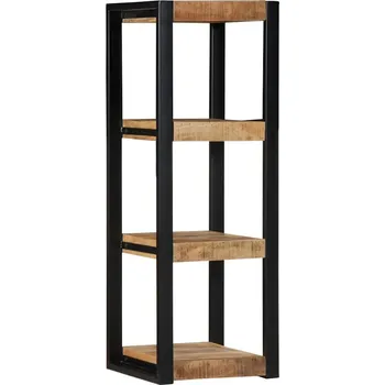 police Nástěnná police 35x35x100 cm masivní hrubý mangovník - 8721158313140