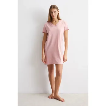 Dámská noční košile Bavlněná noční košile Marc O'Polo 10222697 růžová 39X, vel. L