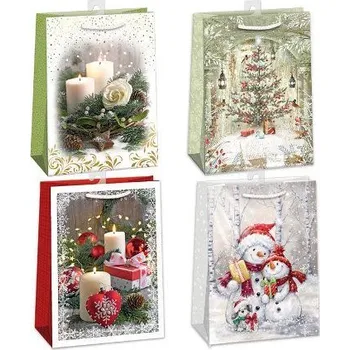 Dárková taška ARGUS Dárková papírová taška (34.5 x 48 cm) mix 12 ks 08930002h