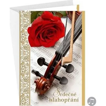 ARGUS Přání k narozeninám, ke svátku hudební 75-8024c