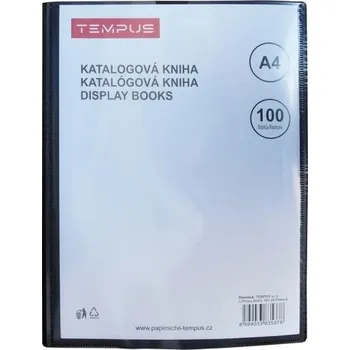 katalogová kniha Tempus 100 listů černá