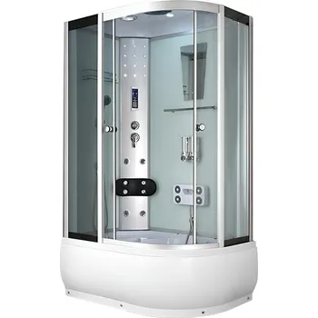 BPS-koupelny Hydromasážní box HYD-A04 120 SA L, 120x80 levý se saunou