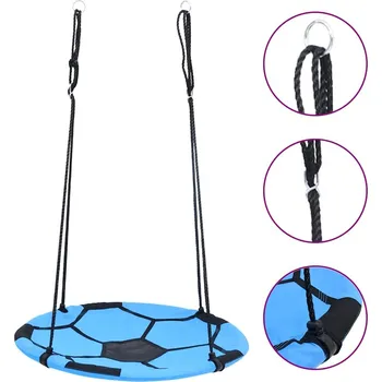 Hra na zahradu Houpačka hnízdo ve tvaru fotbalového míče 100 cm - 8720286194164