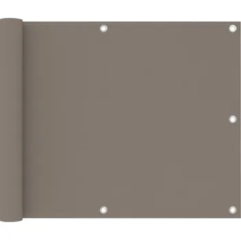 Stínicí technika Balkónová zástěna taupe 75 x 600 cm oxfordská látka - 8720286117880