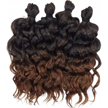 Příčesek Syntetické vlasy AFROLOKI KANEKALON BLANKA Ombre Hnědá 30cm 250g #T1B/30