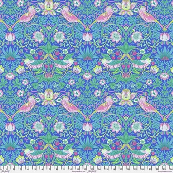 Free Spirit Zloděj jahod Kaffe Fassett x The Original Morris & Co. modrá