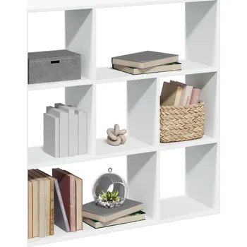 Knihovna Knihovna/dělící stěna bílá 102x29x103,5 cm kompozitní dřevo - 8721158500892