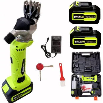 Úprava srsti hospodářského zvířete Brixon AKU nůžky na ovce, koně a dobytek + Náhradní baterie