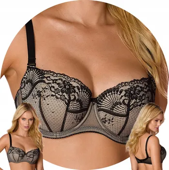 Podprsenka Vena podprsenka bardotka, balkonetka černá velikost 70E