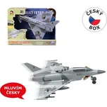 MaDe Stíhací letadlo s českým hlasem na setrvačník 13x24x20cm