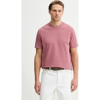 Pánské oblečení Bavlněné tričko Marc O'Polo 5000009647 růžová 34X, vel. M