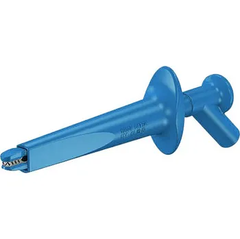 Krokosvorka AB200 modrá - Měřící svorka