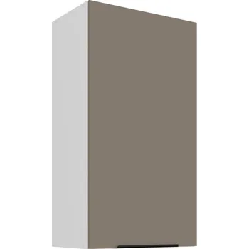 Kuchyňská skříňka Vysoká horní skříňka LUNARA - šířka 50 cm, tmavě béžová / bílá