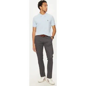 Pánská móda U.S. Polo Assn. Chino kalhoty MUP3346 Šedá Slim Fit 34