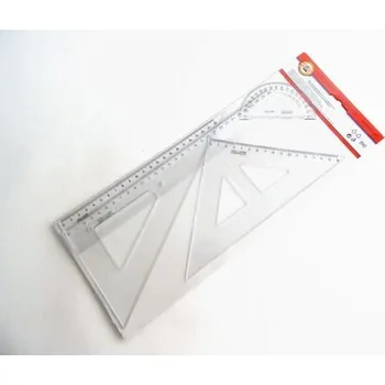 Dětské zboží KOH-I-NOOR Souprava geometrická velká 750748 transparentní