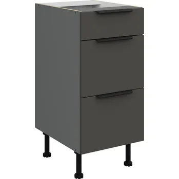 Kuchyňská skříňka Kuchyňská skříňka se šuplíky LUNARA - šířka 40 cm, grafit / antracit