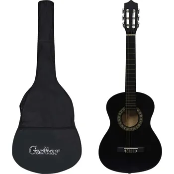 Klasická kytara Klasická kytara pro začátečníky a děti s obalem černá 1/2 34'' - 8720286052853