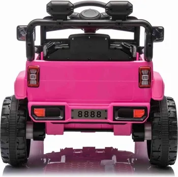 Dětské elektrovozidlo Beneo Elektrické autíčko OFFROAD NEW s pohonem zadních kol, růžové, Lithiová baterie, Vysoký podvozek, široké sedátko, Odpružené nápravy, 2,4 GHz Dálkový ovladač, MP3 přehrávač se vstupem USB/SD, LED světla