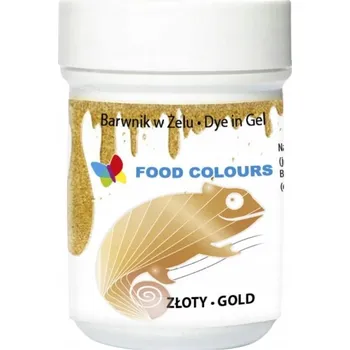 Potravinářské barvivo Food Colours barvivo v gelu zlaté (35 g) nové zlato