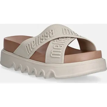 Dámská móda Pantofle Melissa MELISSA CROSS M LOVER PLATFORM AD M.37368.BS186 béžová 80X, EUR 41/42