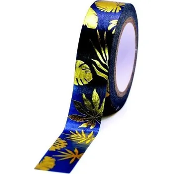 Lepicí páska Dekorační páska GG FT 933248 Golden tree leaves 10m x 15mm