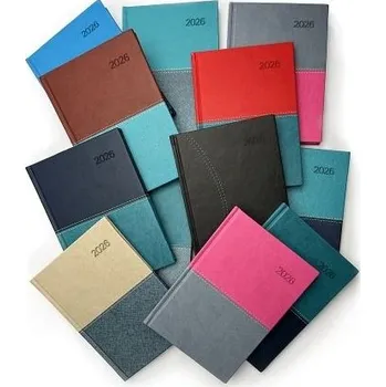 Diář BALOUŠEK TISK Diář denní - David - Vivella mix - A5 2026 / 20,5cm x 14,3cm / BDD2-26