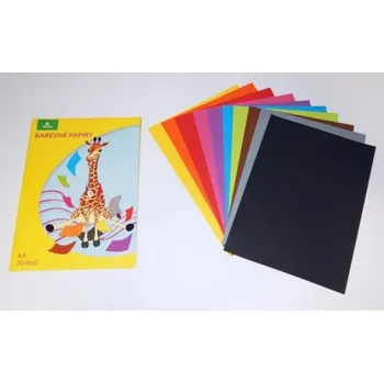 Složka barev. papírů EKO 20 listů