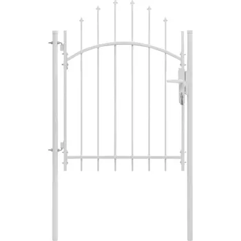 branka Zahradní branka ocel 1 x 2 m bílá - 8718475625575