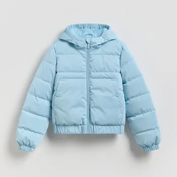 Reserved - Prošívaná bunda s kapucí - světle modrá - 418HR-50X - 418HR-50X-116