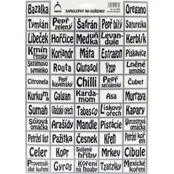 samolepka Samolepky na kořenky ART DECO 0962