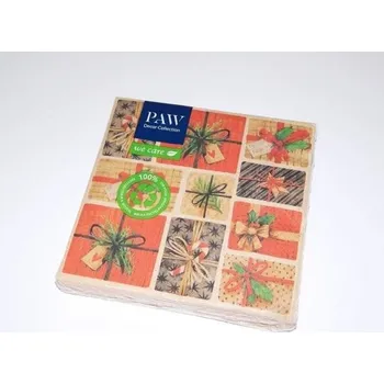 Papírový ubrousek Ubrousky PAW Dekor We Care (20ks) Koláž s dárky /SDLE022500