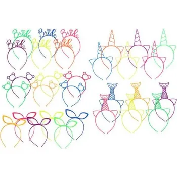 Čelenka Vlasový doplněk karneval - čelenka s ozdobou mix barev / W033515/