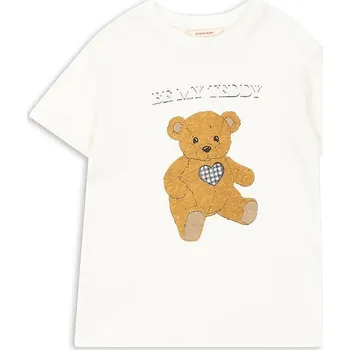 Chlapecké tričko Dětské tričko s příměsí lnu Konges Sløjd ERA TEE OCS KS103194 hnědá 82X, vel. 110-116