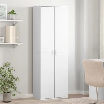 Příborník do zásuvky Skříň highboard bílá 60 x 35 x 180 cm kompozitní dřevo - 8721102595479