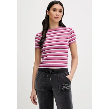 Pánské tričko Tričko Guess Originals W6RI41.J1314 růžová 30X, vel. M