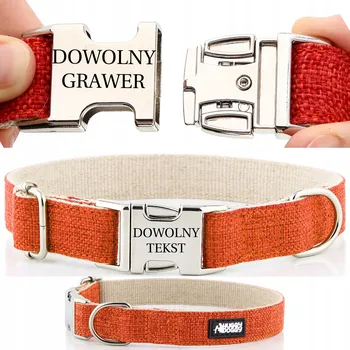 Obojek pro psa Obojek pro psa látkový s gravírováním HUGGY DOGGY vel. XS