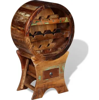 Stojan na víno Stojan na víno na 10 lahví masivní recyklované dřevo - 8718475528487