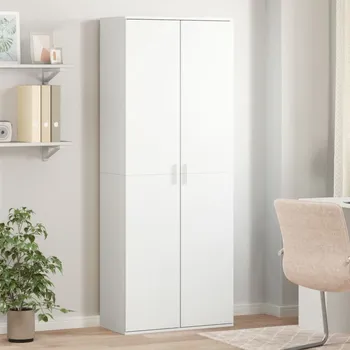 Příborník do zásuvky Skříň highboard bílá 70 x 35 x 180 cm kompozitní dřevo - 8721102595400