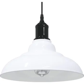 Závěsné svítidlo nastavitelnou výškou bílá lesklá E27 Ø 31 cm - 8721158577641