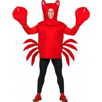 Karnevalový kostým KOSTÝM RAK KRAB ČERVENÝ OVERAL M/L