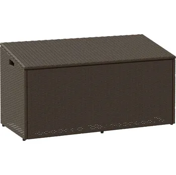 Zahradní úložný box Zahradní úložný box hnědý 110x50x58 cm polyratan - 8721158667038