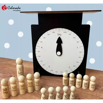 Obraz Váha pro výuku převodu jednotek hmotnosti