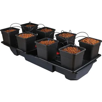 Pěstební systém Nutriculture Wilma XL Wide 8x 25 l, kapková závlaha 190x90x20 cm